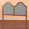 Baxton Studio Hazel Vintage Classic Ash Walnut Finished Wood and Synthetic Rattan Full Size Arched Headboard 181-11127-Zoro - alternate 7